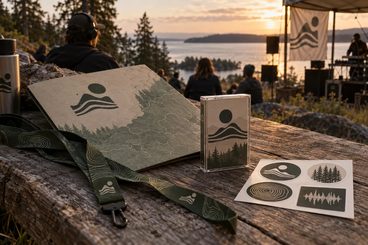 a modern ceramics fair identity; clay tags, postcards, and canvas bags; a studio market
