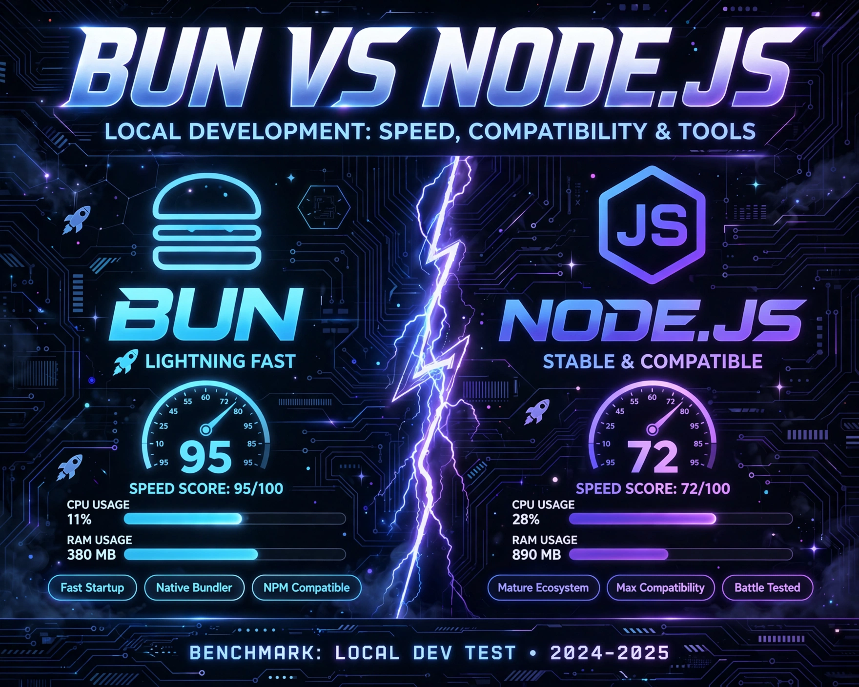Bun vs Node.js for Local Development: Speed, Compatibility, and Tools — 7 Critical Benchmarks You Can’t Ignore