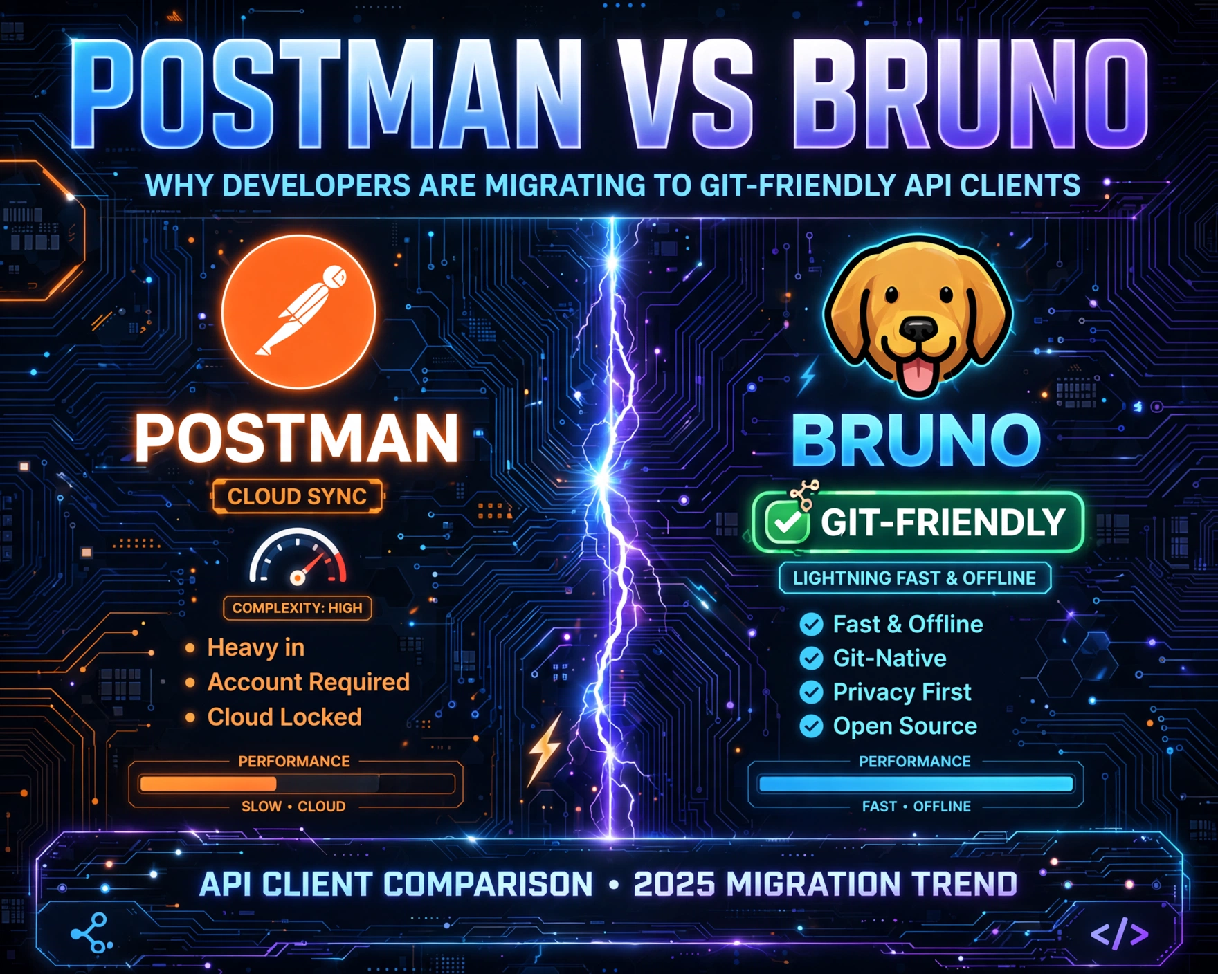 Postman vs Bruno: Why Developers Are Migrating to Git-Friendly API Clients — 7 Critical Reasons Driving the Shift